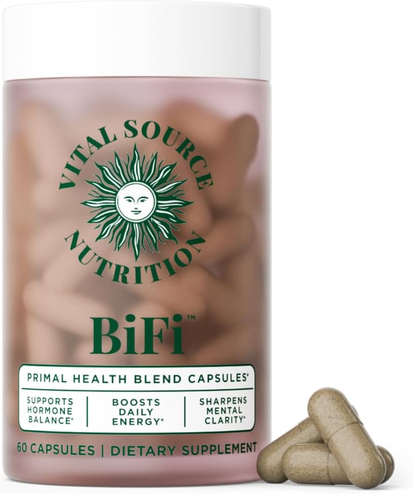 Vital Source Nutrition - BiFi Capsules - Beef Organ Primal Blend - Premium Ancestral Supplements for Women - Supports Hormone Health, Energy, & Stamina - Daily Vitality - No Artificial Ingredients