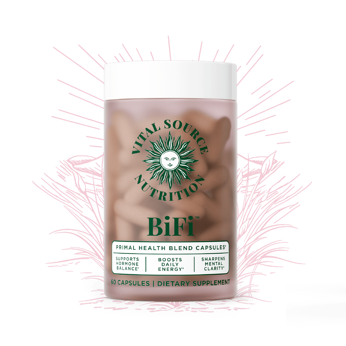 Vital Source Nutrition - BiFi Capsules - Beef Organ Primal Blend - Premium Ancestral Supplements for Women - Supports Hormone Health, Energy, & Stamina - Daily Vitality - No Artificial Ingredients