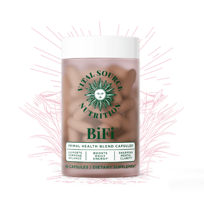Vital Source Nutrition - BiFi Capsules - Beef Organ Primal Blend - Premium Ancestral Supplements for Women - Supports Hormone Health, Energy, & Stamina - Daily Vitality - No Artificial Ingredients